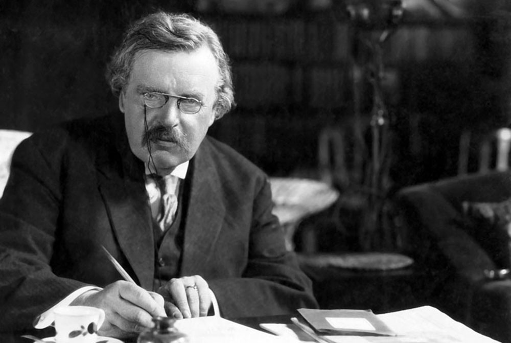 Foto de Gilbert Keith Chesterton (1874-1936), autor de ‘Cómo escribir relatos policiacos’.